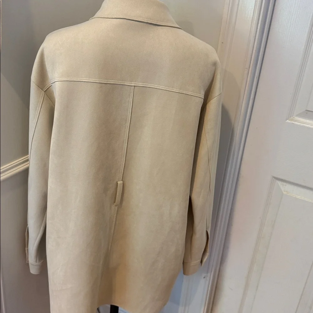 Zara Cream Belted Jacket - Picture 5 of 6
